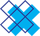 The Canton Group Foundation icon of a vector X shape from The Canton Group company logomark